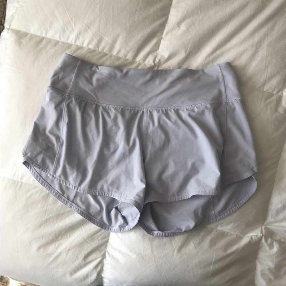 Lululemon Speed Up Short 4inch in Serene Blue